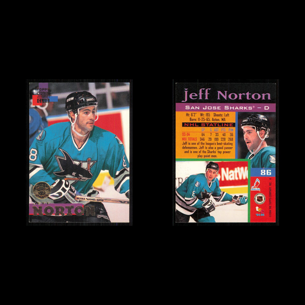 Sandis Ozolinsh #86 1994 Topps Stadium Club Super Teams Stanley Cup Collection