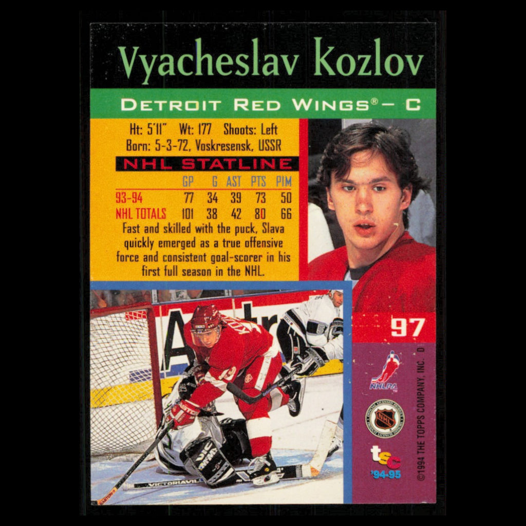 Vyacheslav Kozlov #97 1994 Topps Stadium Club Super Teams Stanley Cup Collection