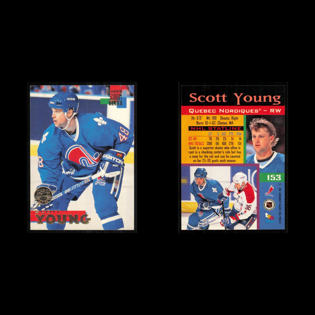 Scott Young #153 1994 Topps Stadium Club Super Teams Stanley Cup Collection Card