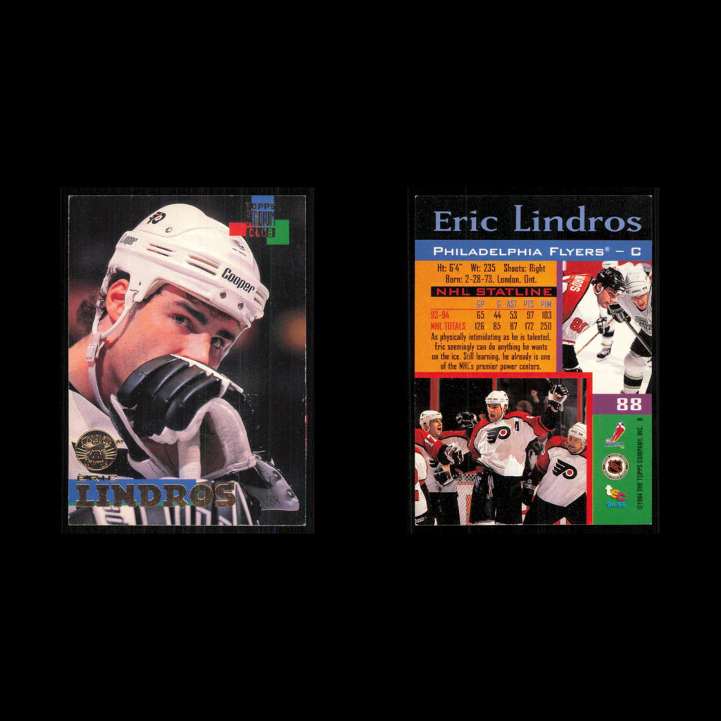 Eric Lindros #88 1994 Topps Stadium Club Super Teams Stanley Cup Collection Card