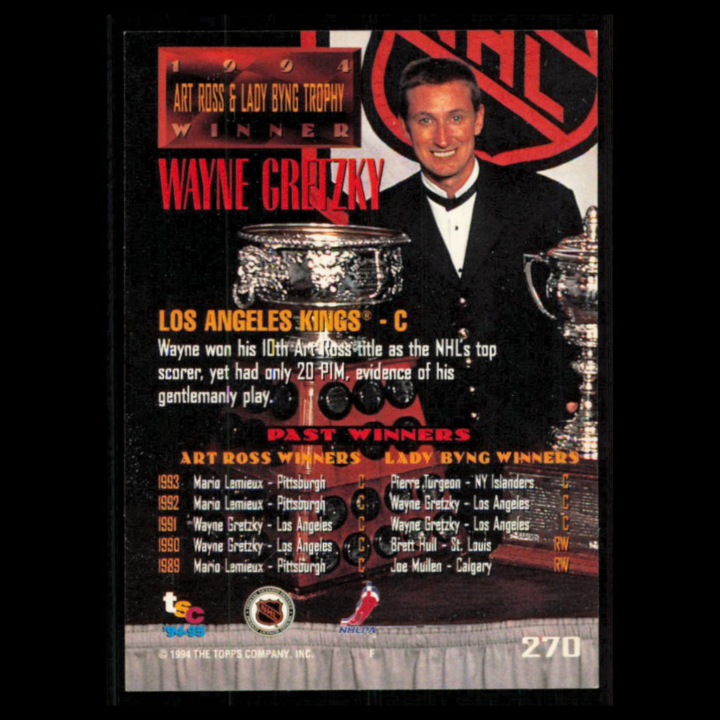 Wayne Gretzky #270 1994 Topps Stadium Club Super Teams Stanley Cup Collection NM
