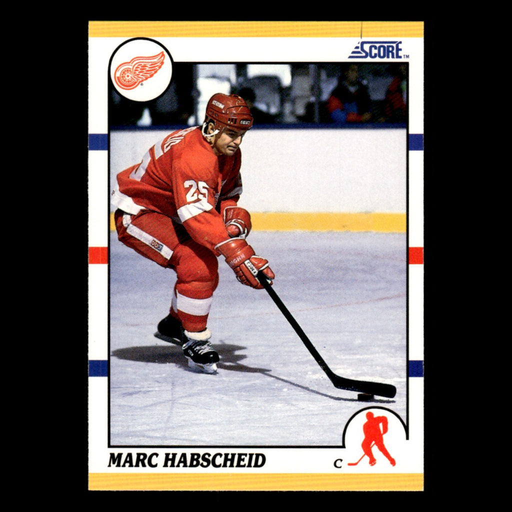 Marc Habscheid #24T 1990 Score Rookie and Traded Detroit Red Wings Hockey Card
