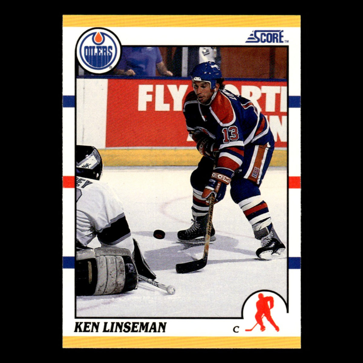 Ken Linseman #95T 1990 Score Rookie and Traded Edmonton Oilers Hockey Card NHL