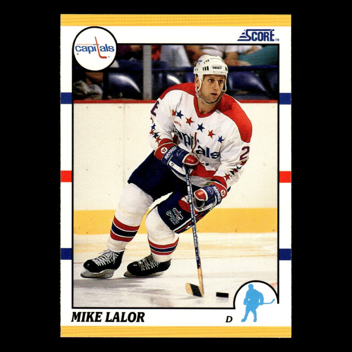 Mike Lalor Rookie #98T 1990 Score Rookie and Traded Washington Capitals Hockey