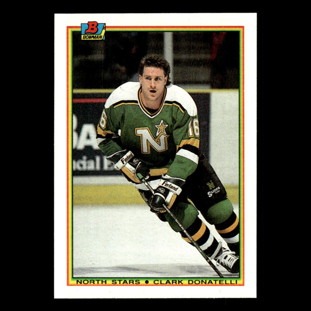 Clark Donatelli #181 1990 Bowman Minnesota North Stars Hockey Card NHL NM
