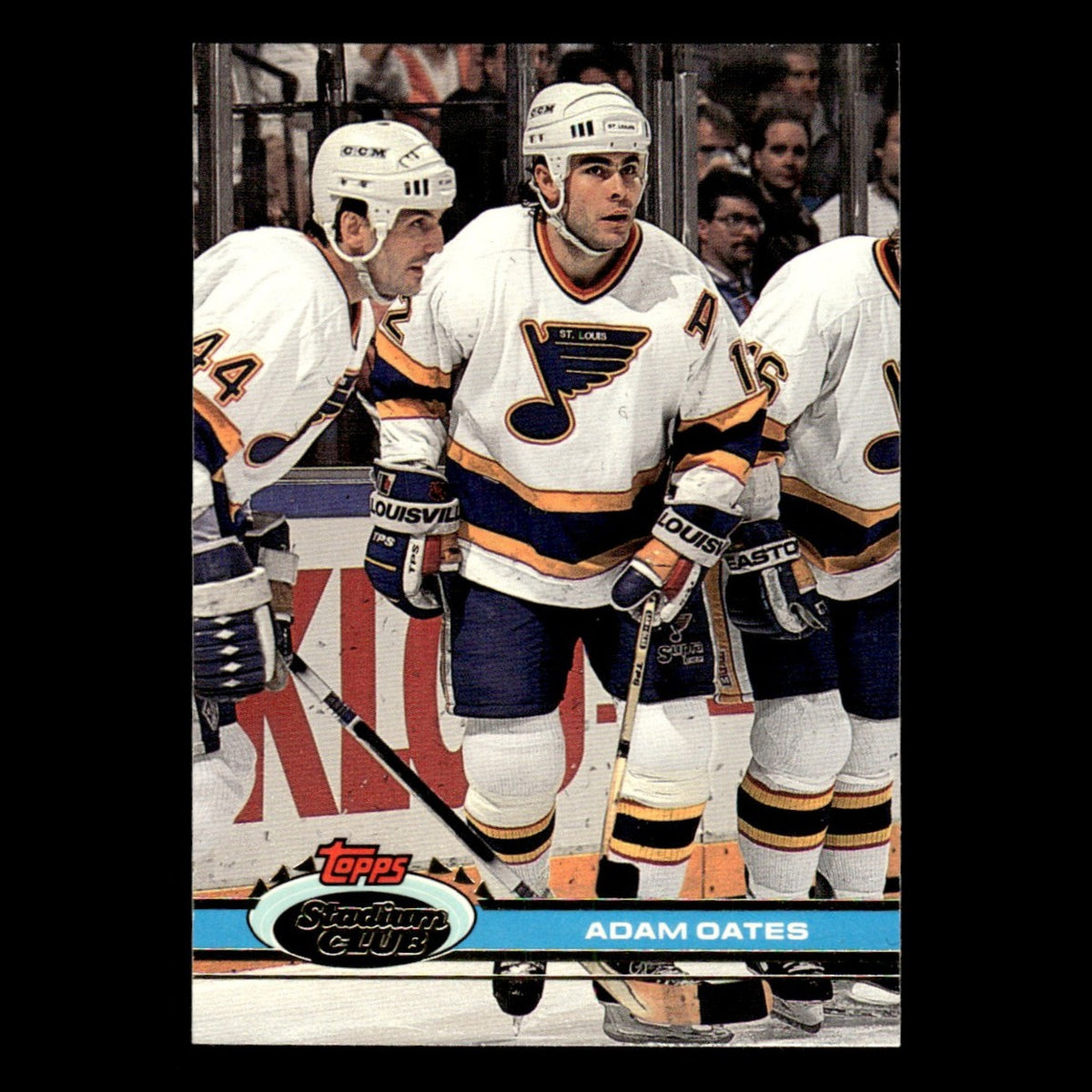 Adam Oates #108 1991 Stadium Club St. Louis Blues Hockey Card NHL NM