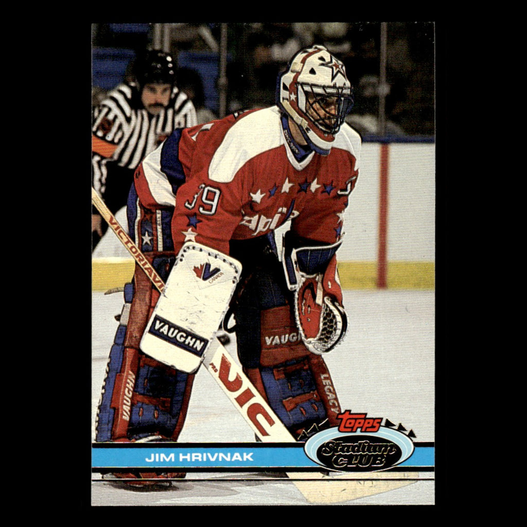 Jim Hrivnak #264 1991 Stadium Club Washington Capitals Hockey Card NHL NM