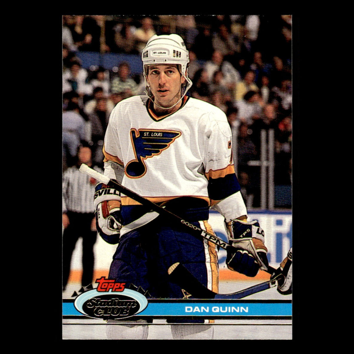 Dan Quinn #243 1991 Stadium Club St. Louis Blues Hockey Card NHL NM