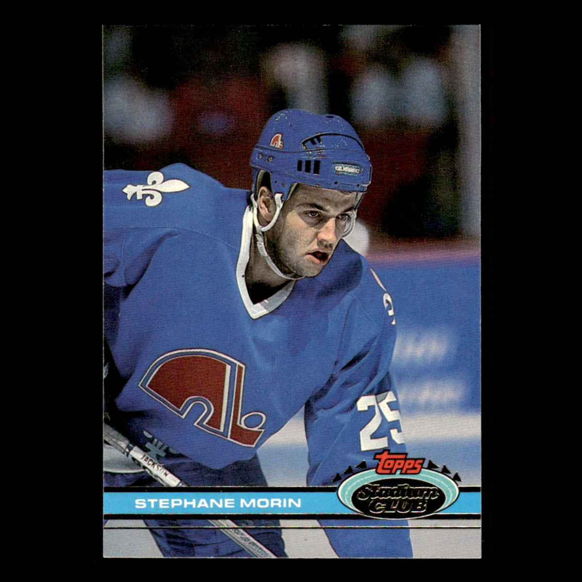 Stephane Morin #216 1991 Stadium Club Quebec Nordiques Hockey Card NHL NM