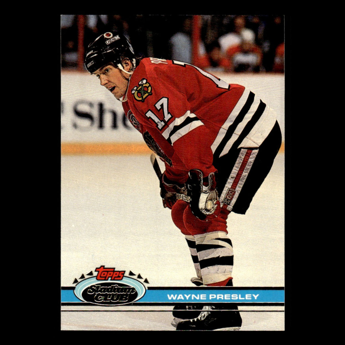 Wayne Presley #215 1991 Stadium Club Chicago Blackhawks Hockey Card NHL NM
