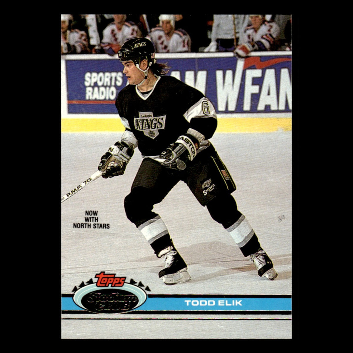 Todd Elik #310 1991 Stadium Club Minnesota North Stars Hockey Card NHL NM