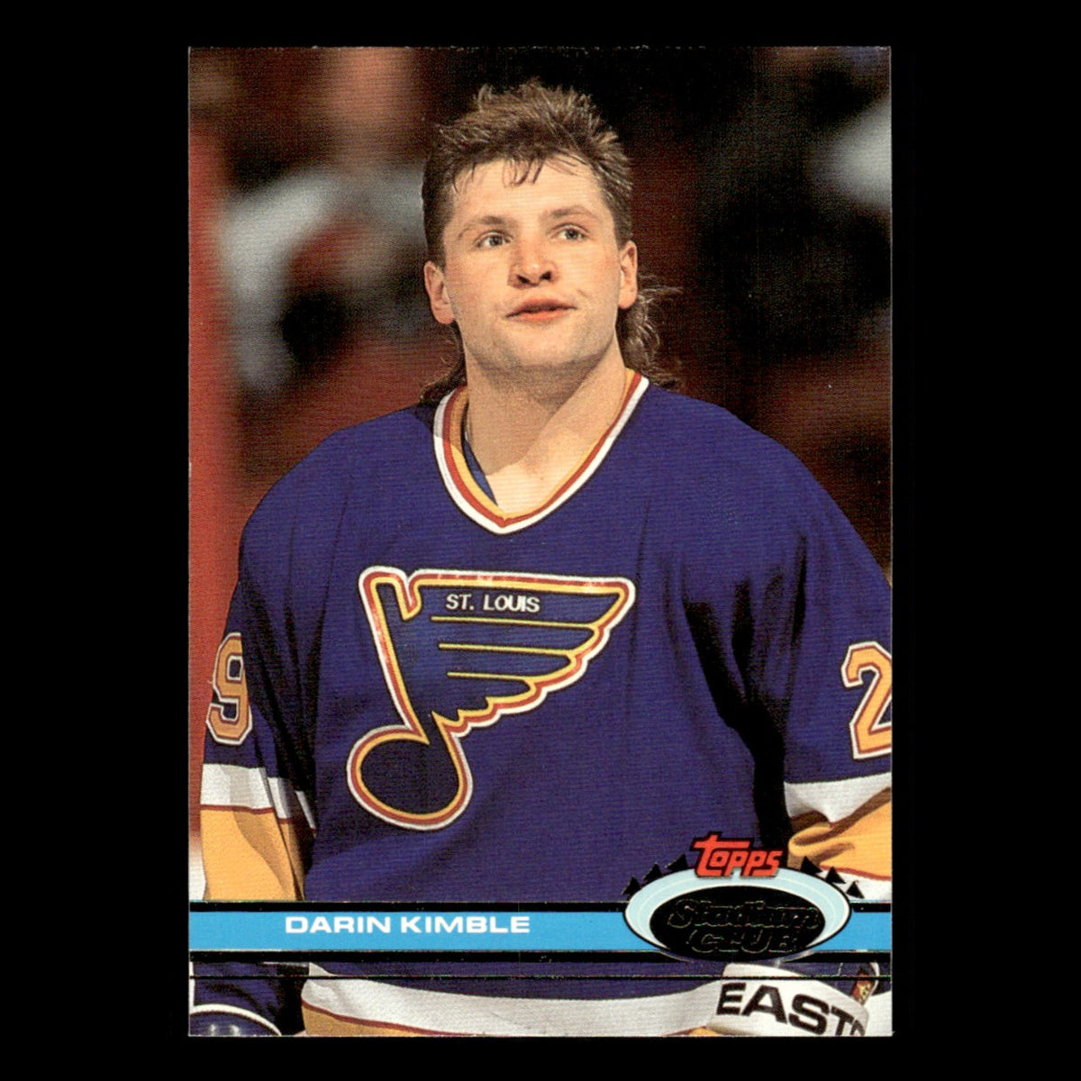 Darin Kimble #278 1991 Stadium Club St. Louis Blues Hockey Card NHL NM