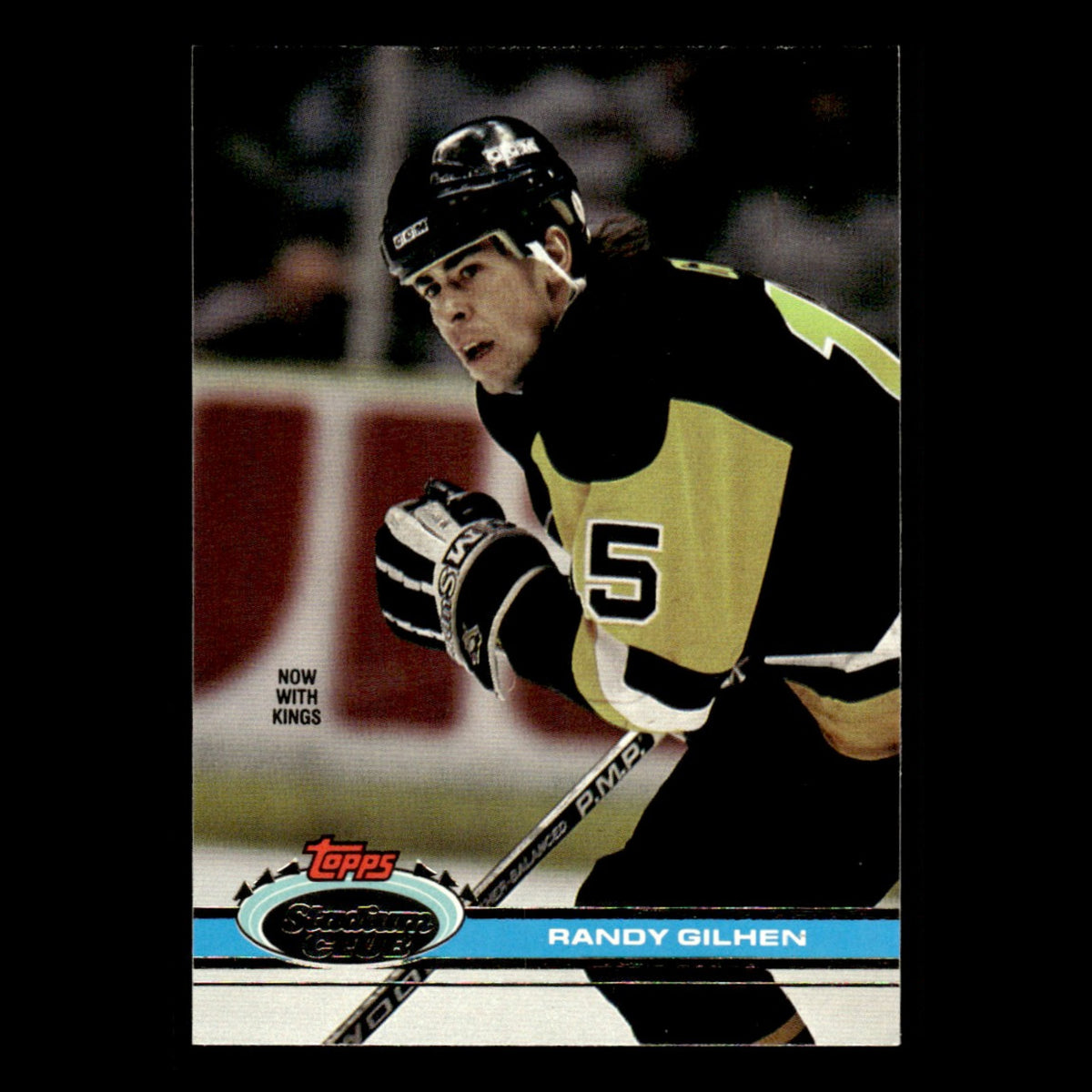 Randy Gilhen #275 1991 Stadium Club Los Angeles Kings Hockey Card NHL NM