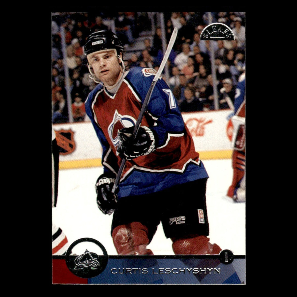 Curtis Leschyshyn #126 1996 Leaf Colorado Avalanche Hockey Card NHL NM