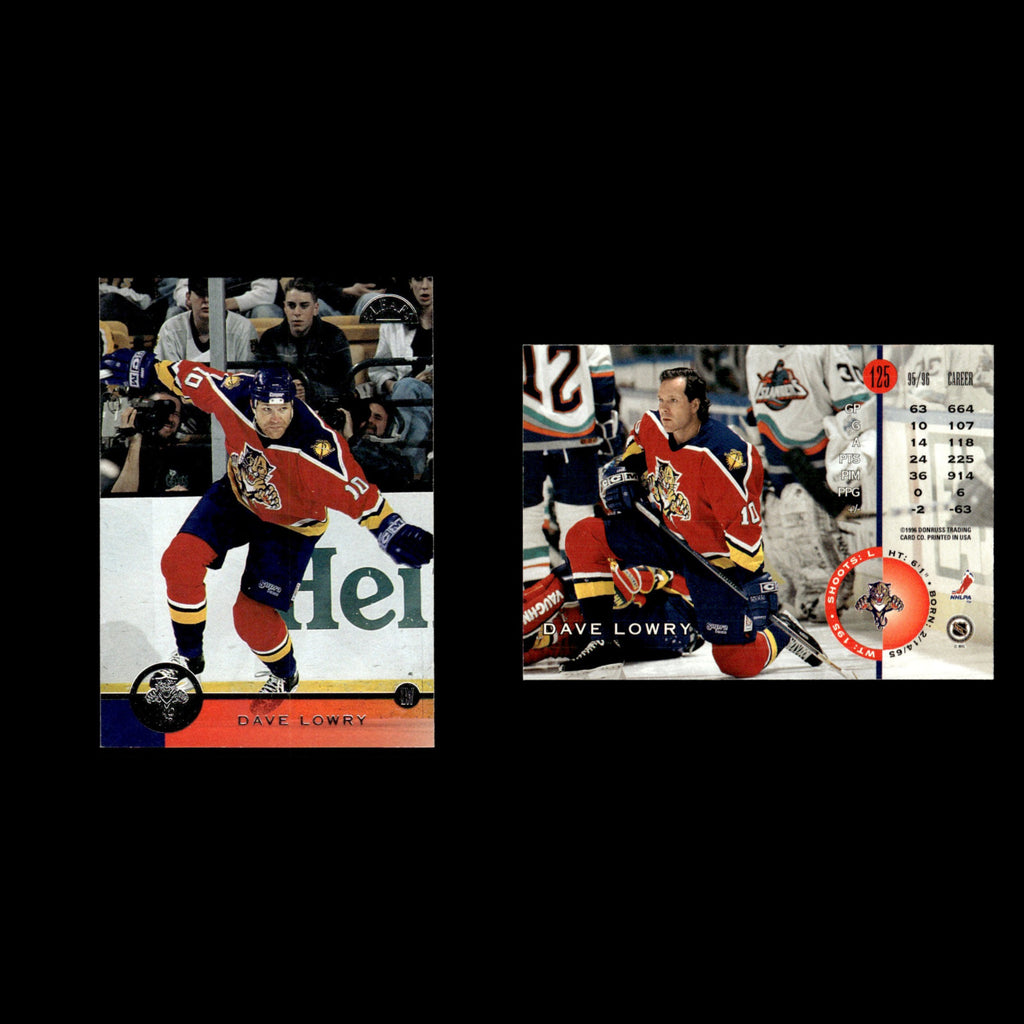Dave Lowry #125 1996 Leaf Florida Panthers Hockey Card NHL NM