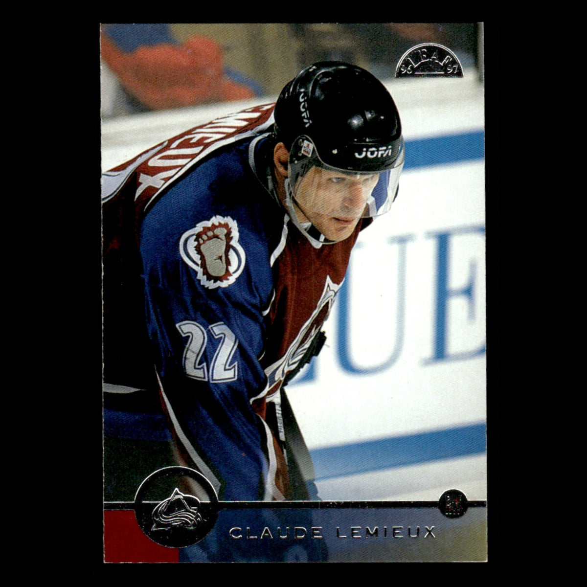 Claude Lemieux #17 1996 Leaf Colorado Avalanche Hockey Card NHL NM