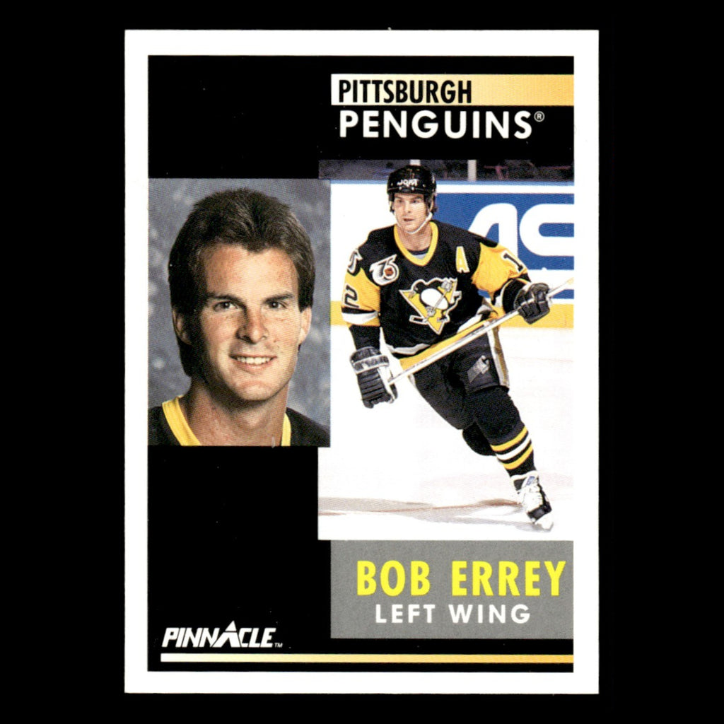 Bob Errey #257.0 1991 Pinnacle Pittsburgh Penguins Hockey Card NHL NM