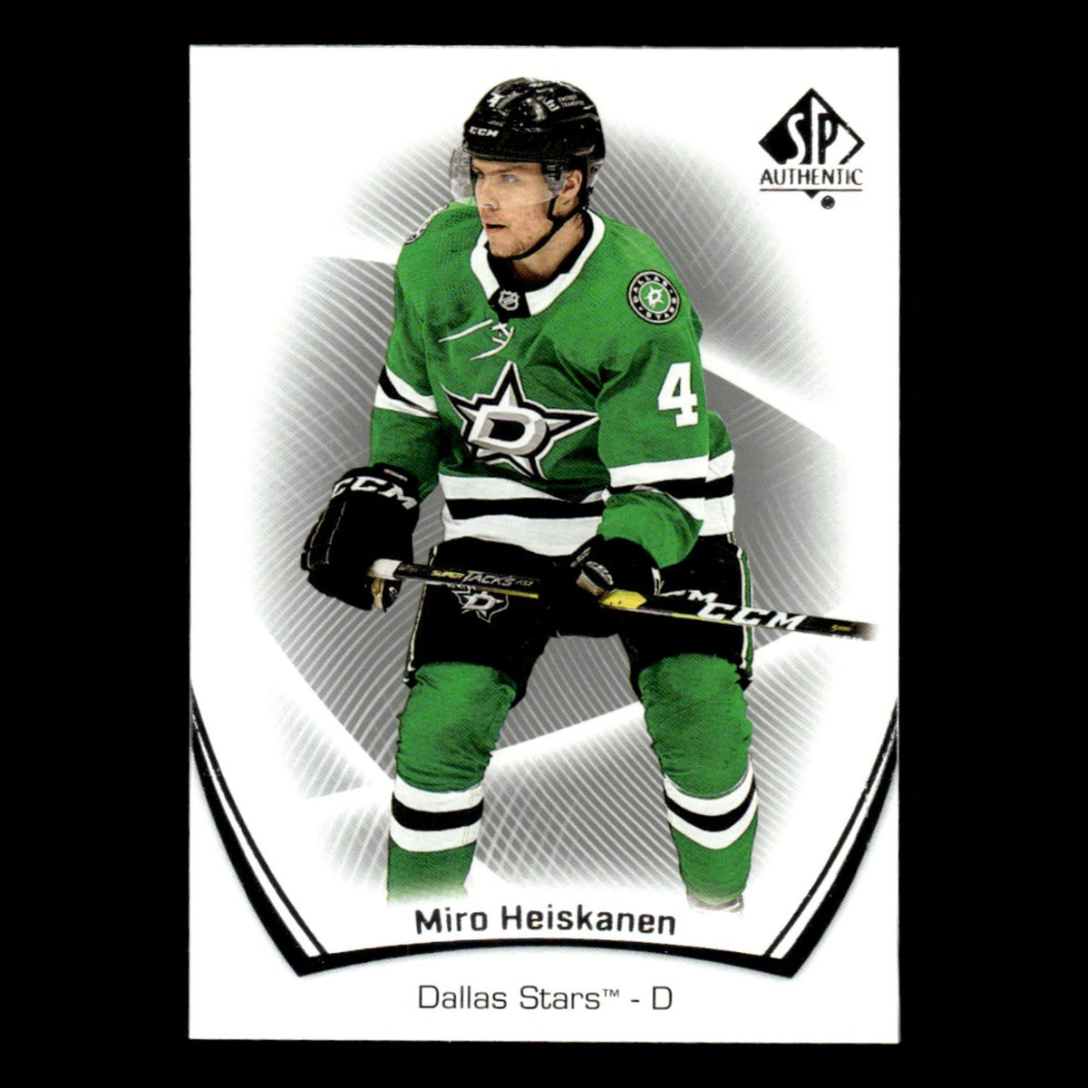 Miro Heiskanen #20.0 2021 Upper Deck SP Authentic Dallas Stars Hockey Card NHL