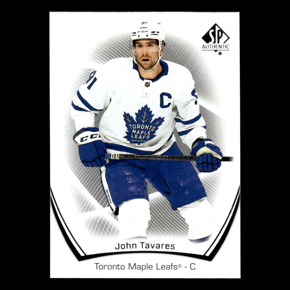 John Tavares #40.0 2021 Upper Deck SP Authentic Toronto Maple Leafs Hockey Card