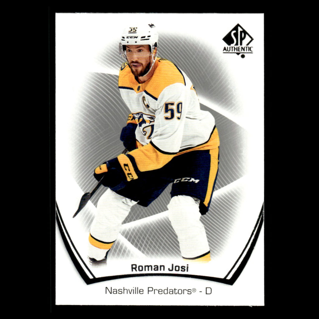 Roman Josi #83.0 2021 Upper Deck SP Authentic Nashville Predators Hockey Card NM