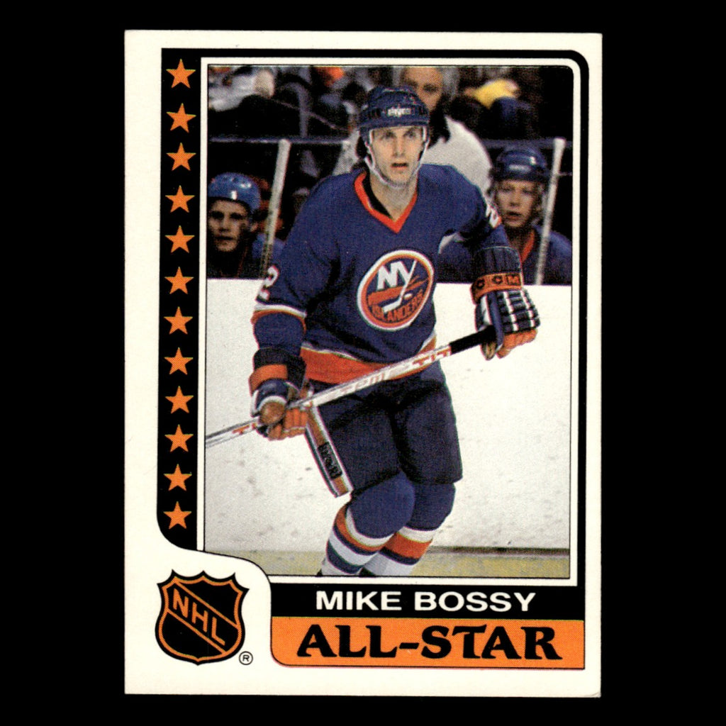 Mike Bossy #4 1986 Topps Sticker Inserts New York Islanders Hockey Card NHL NM