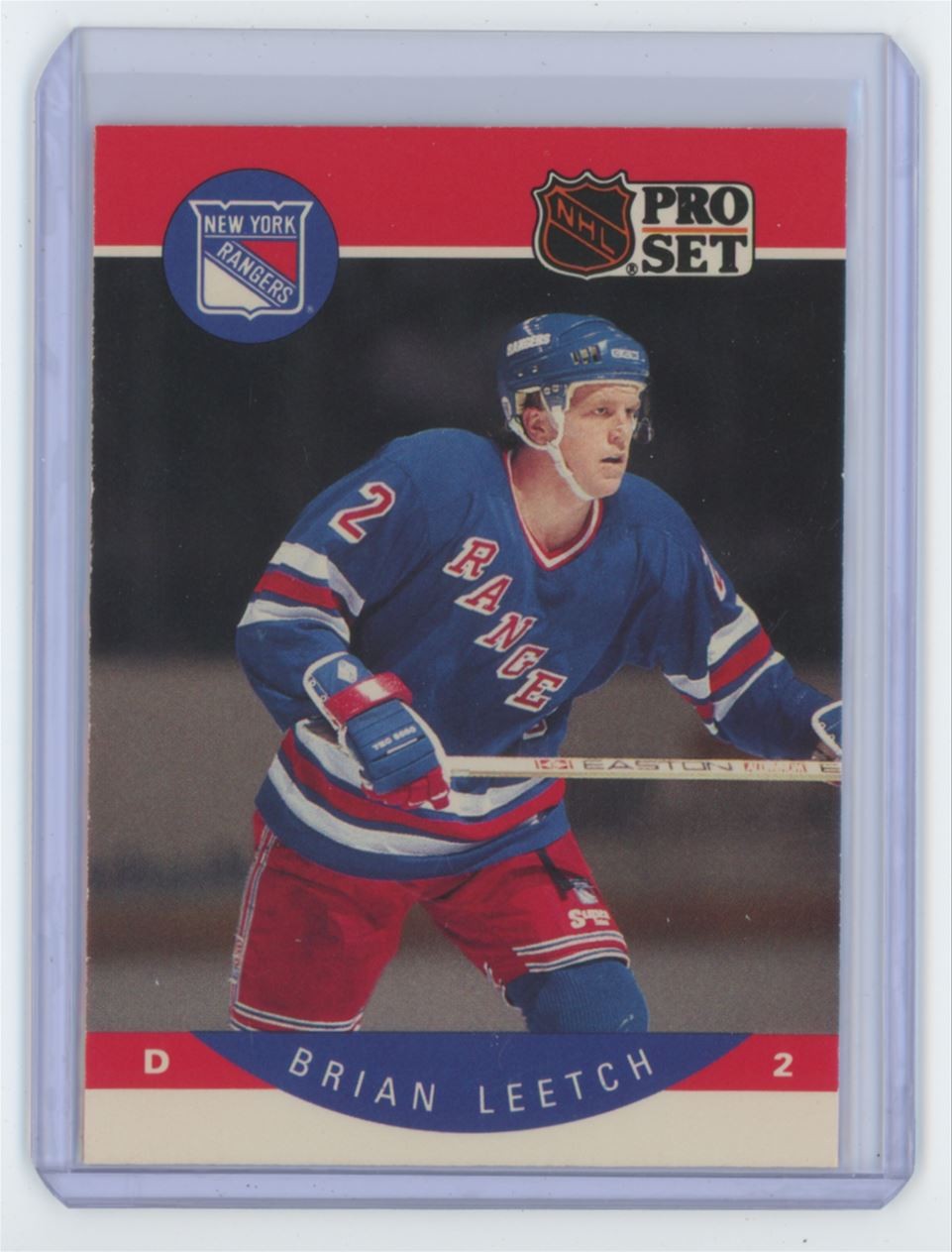 1990-91 Pro Set Brian Leetch New York Rangers #201