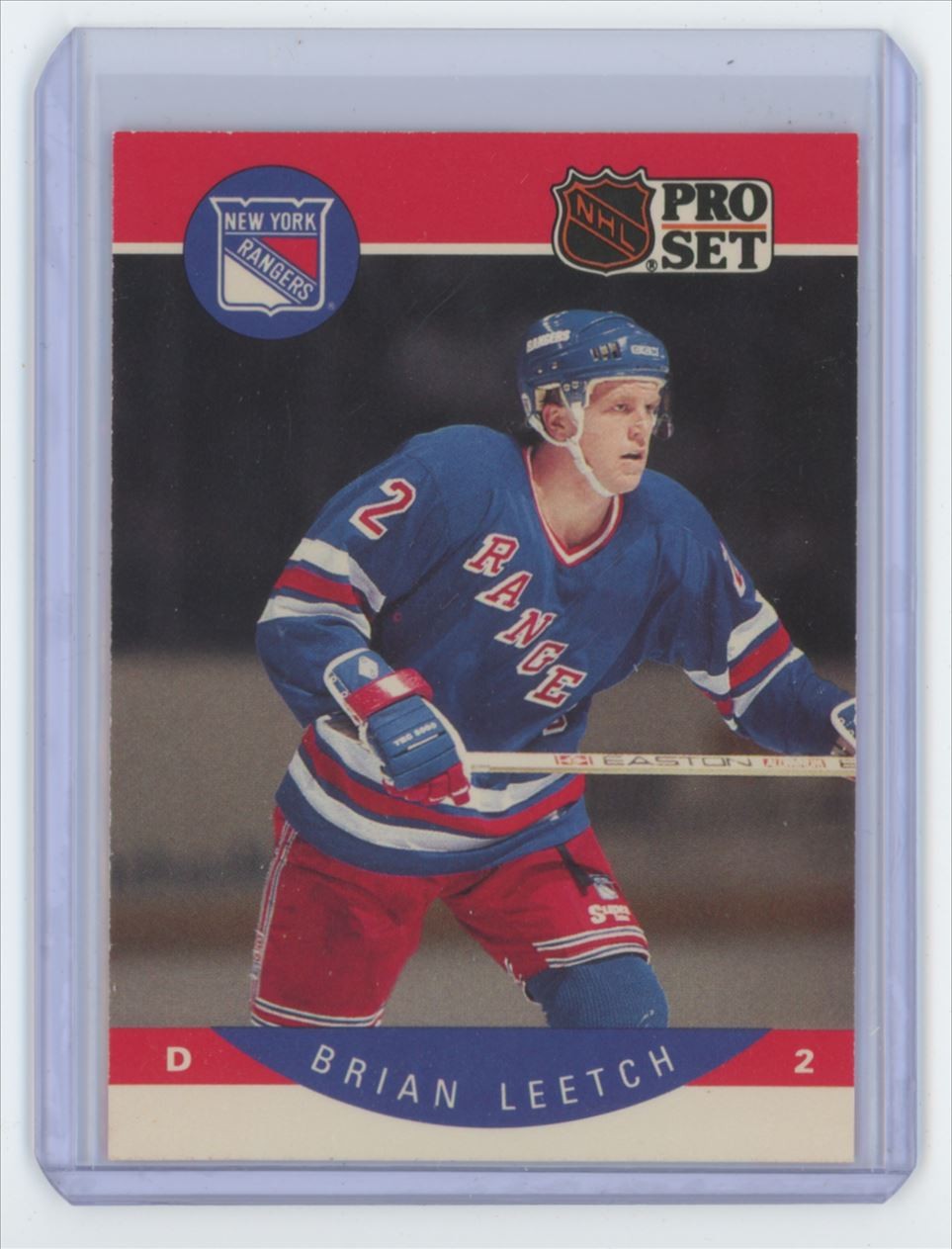 1990-91 NHL Pro Set Brian Leetch . New York Rangers #201