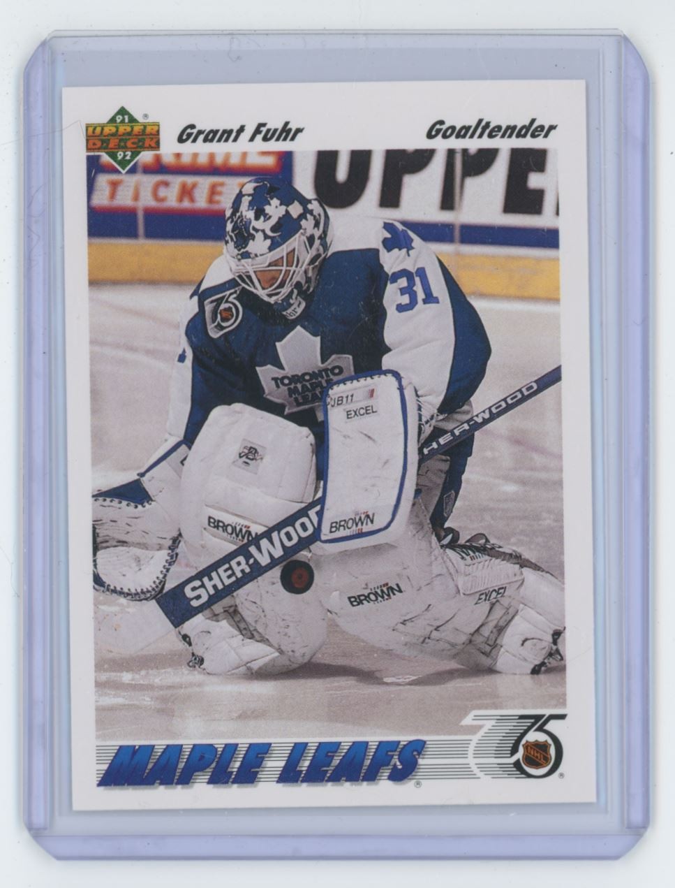 1991-92 Upper Deck Grant Fuhr Toronto Maple Leafs #553
