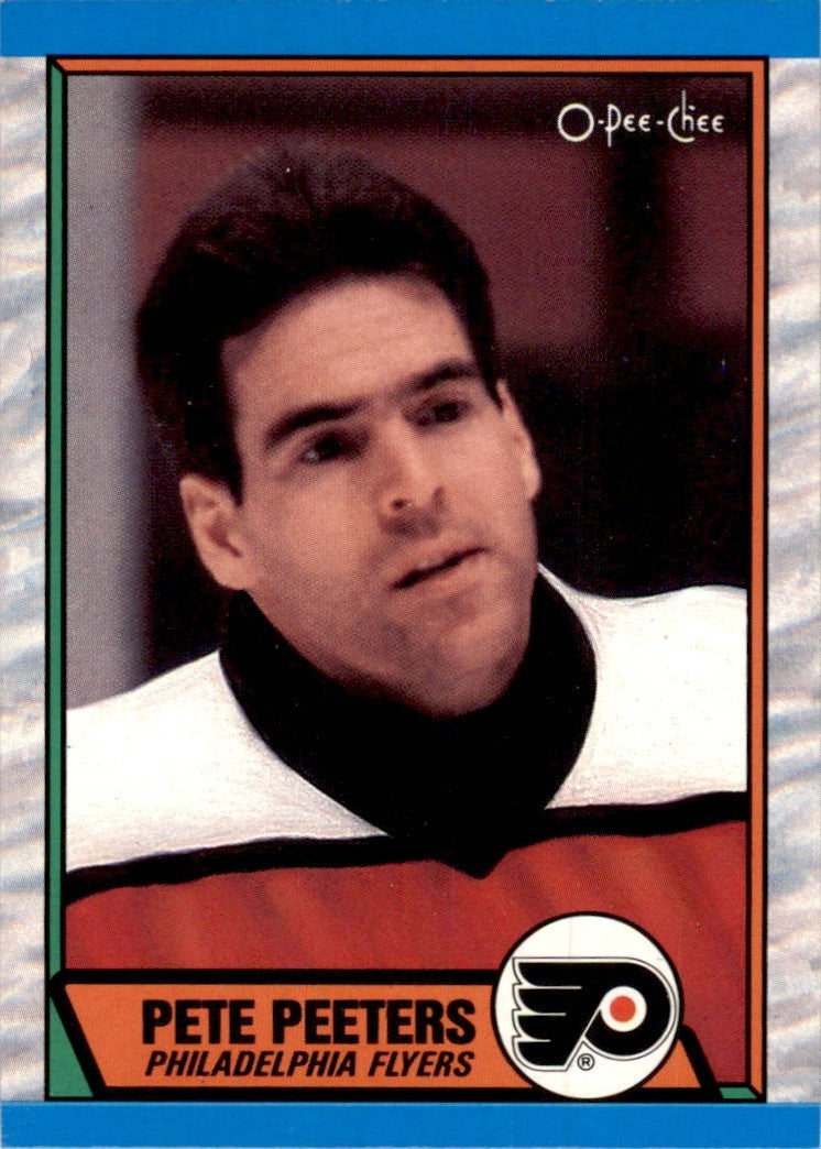 1989-90 O-PEE-CHEE PETE PEETERS PHILADELPHIA FLYERS #195