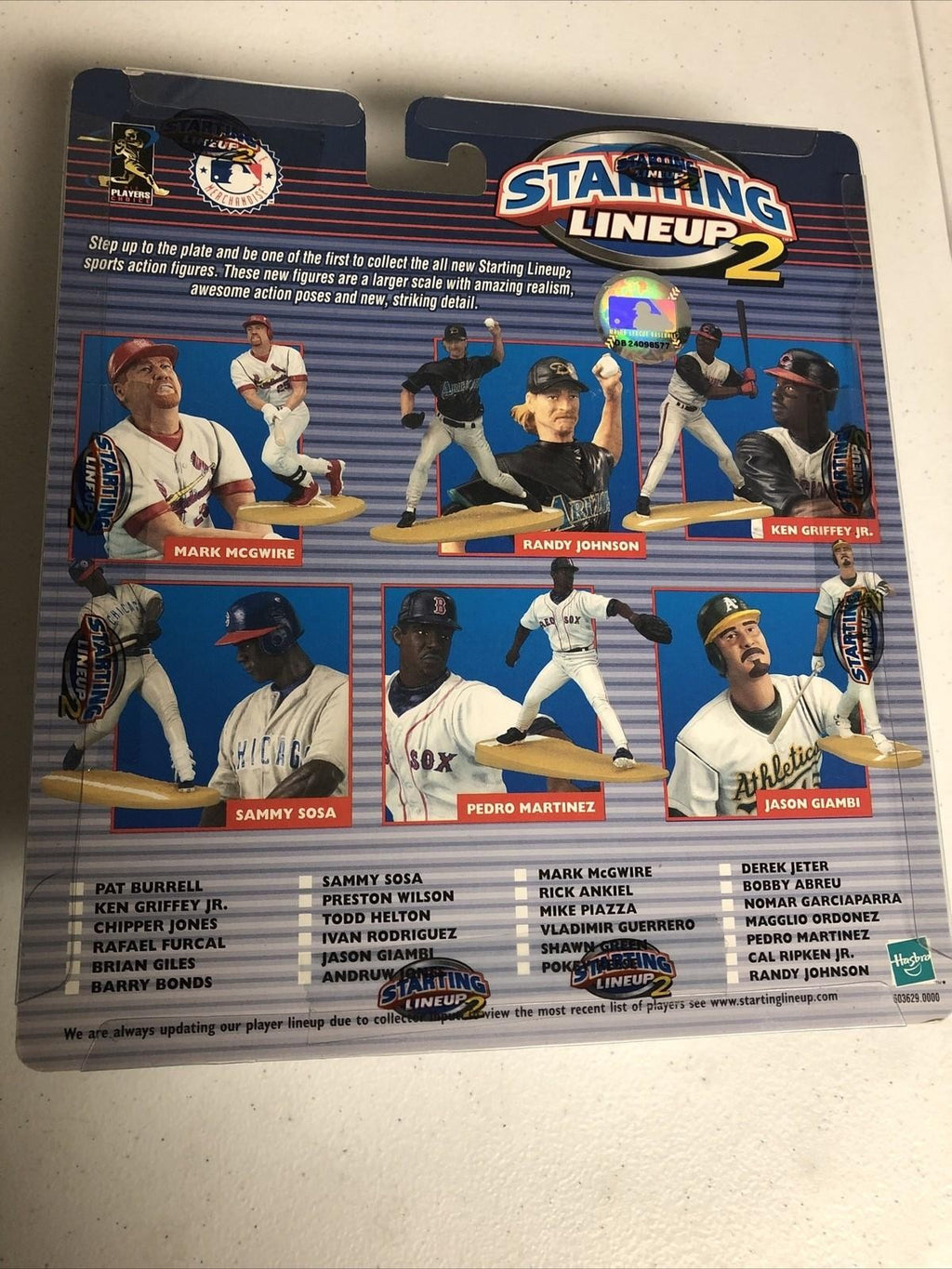 2001 HASBRO STARTING LINE UP 2 MARK MCGWIRE FIGURINE