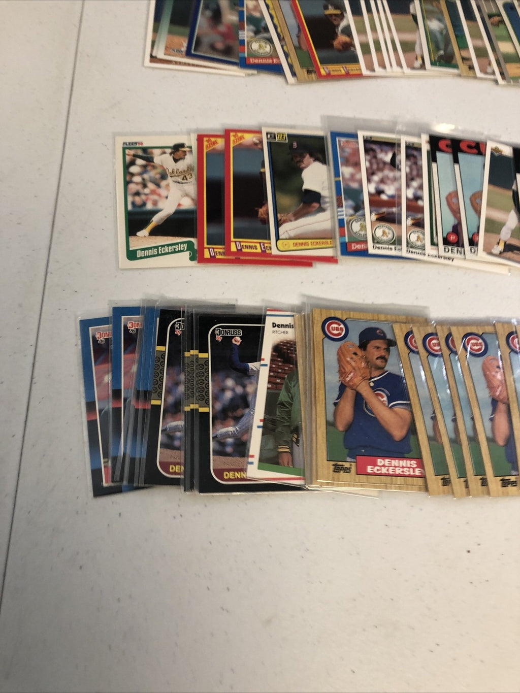 Dennis Eckersley Baseball card lot HOF 250+ cards