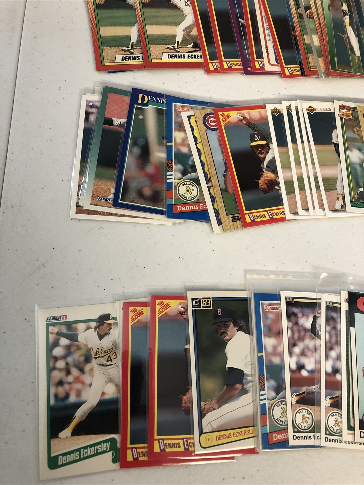 Dennis Eckersley Baseball card lot HOF 250+ cards