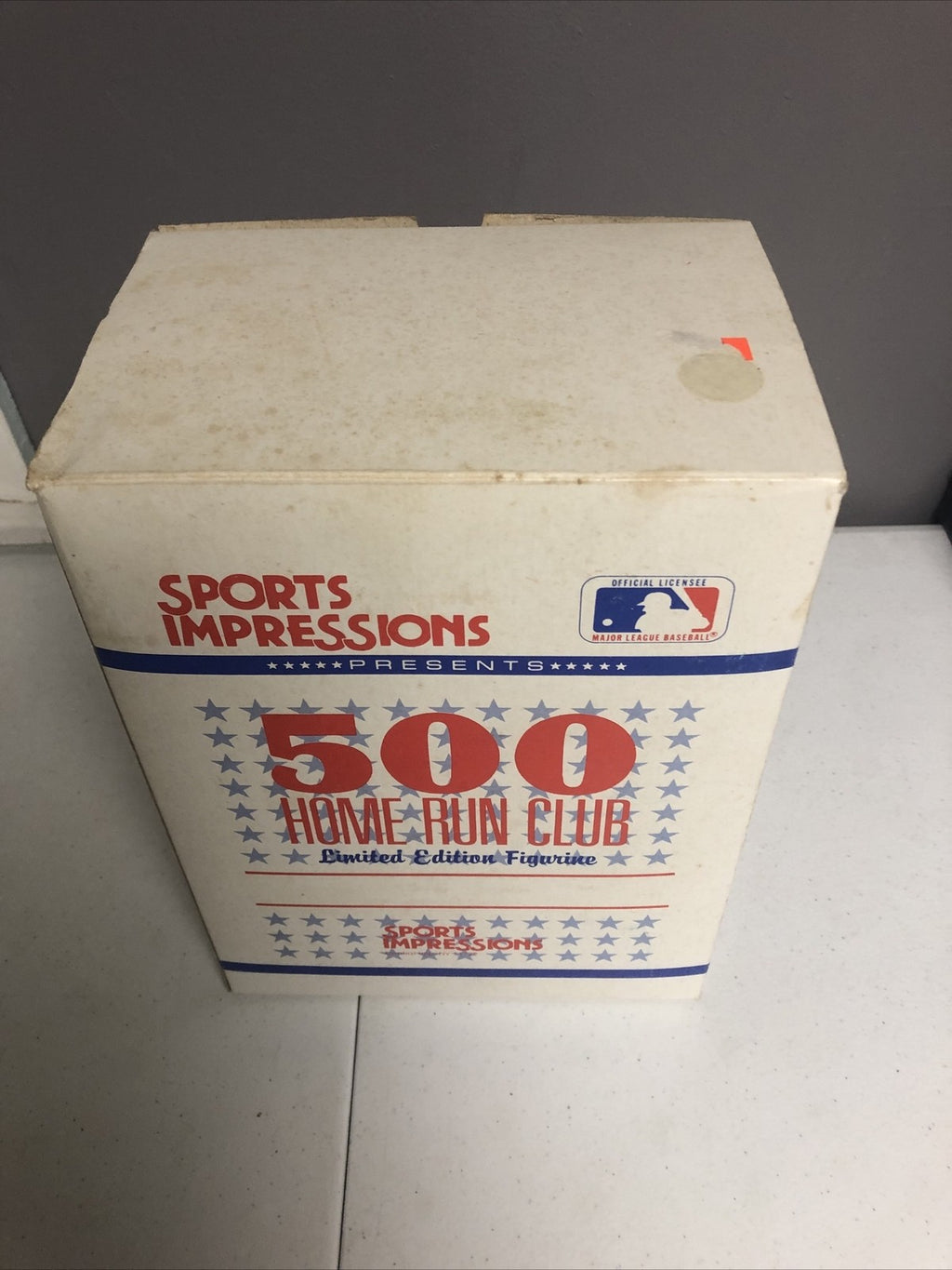 1989 SPORTS IMPRESSIONS HANK AARON 500 HOME RUN CLUB FIGURINE W/COA