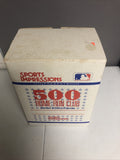 1989 SPORTS IMPRESSIONS HANK AARON 500 HOME RUN CLUB FIGURINE W/COA