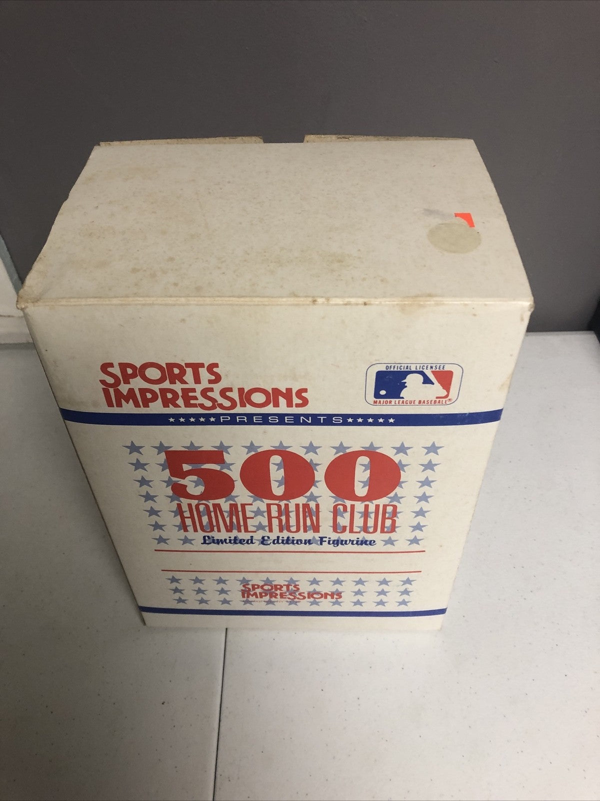 1989 SPORTS IMPRESSIONS HANK AARON 500 HOME RUN CLUB FIGURINE W/COA