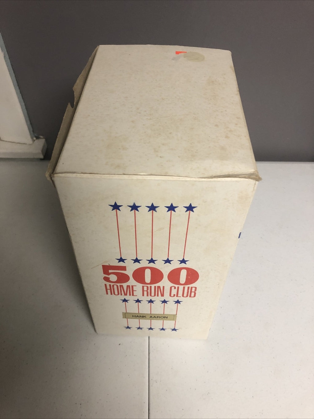 1989 SPORTS IMPRESSIONS HANK AARON 500 HOME RUN CLUB FIGURINE W/COA