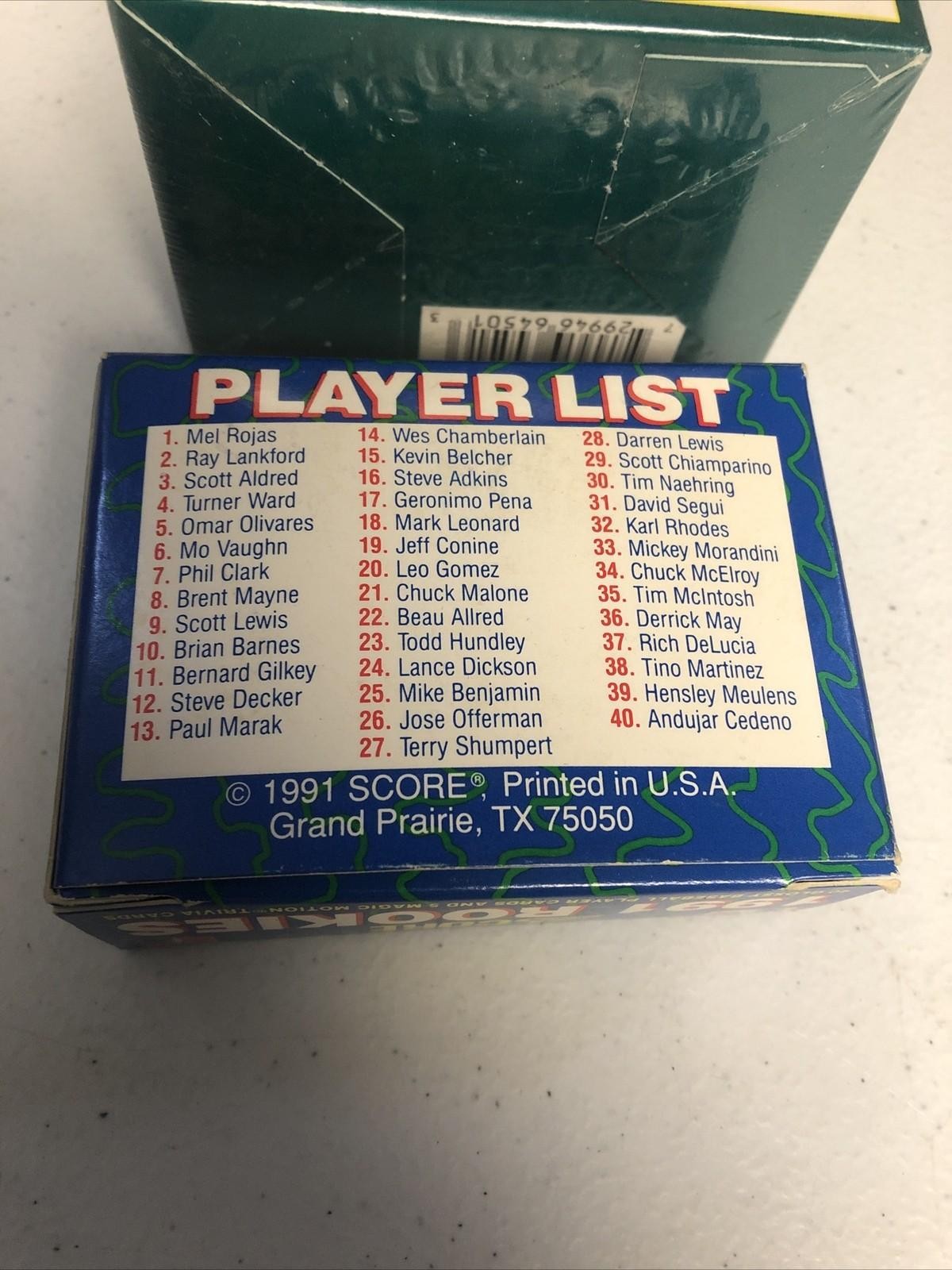 1991 SCORE HOCKEY FACTORY SEALED ROOKIE/TRADED SET &1-91 SCORE BASEBALL RC SET