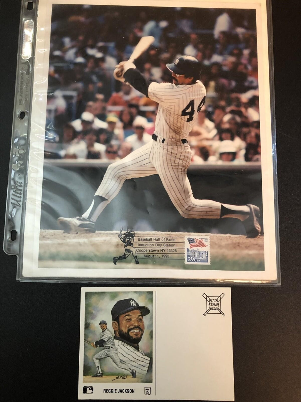 1993 UPPER DECK HEROES OF BASEBALL SHEET CALIFORNIA ANGELS REGGIE JACKSON #1,397