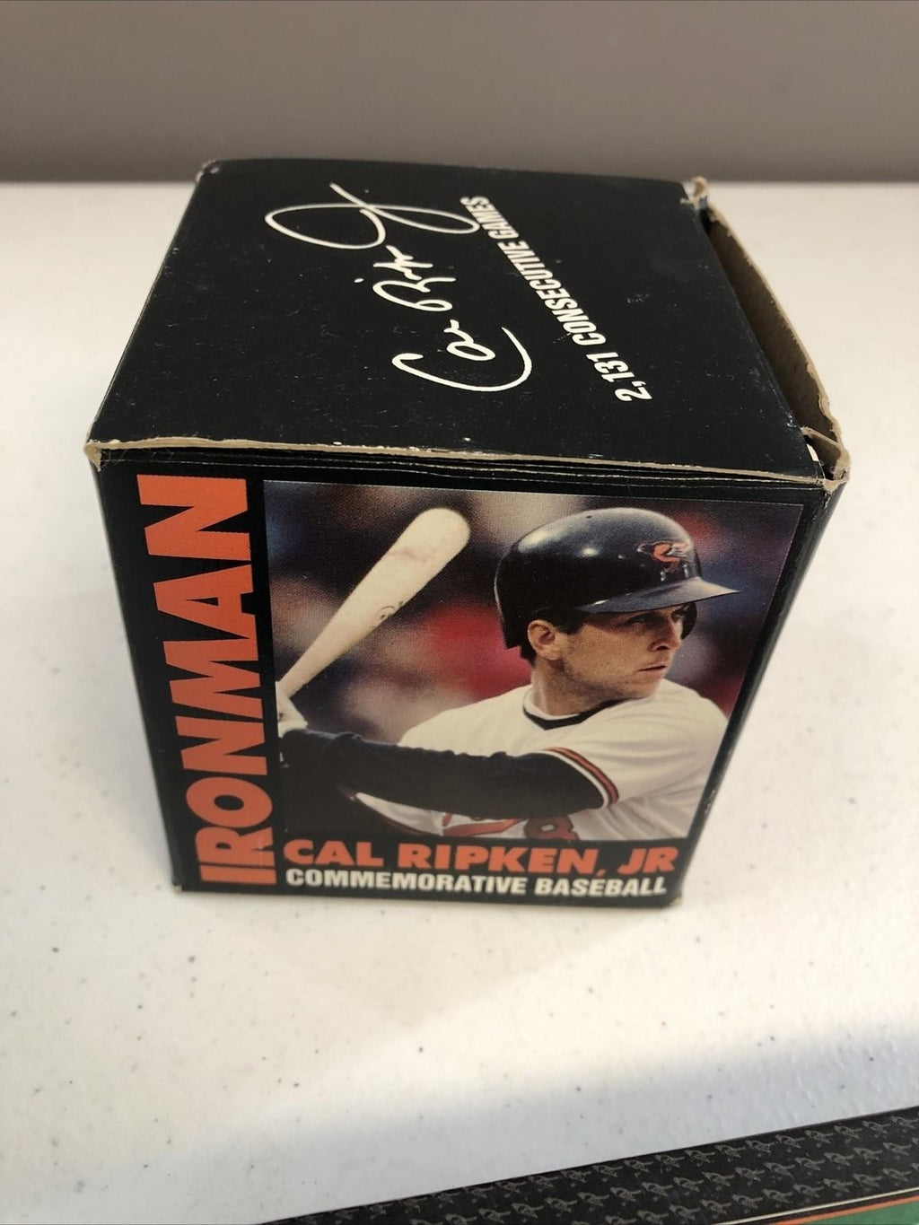 CAL RIPKEN JR COMMEMORATIVE AUTOGRAPHED BASEBALL(FASC) & 96 UPPER DECK SET