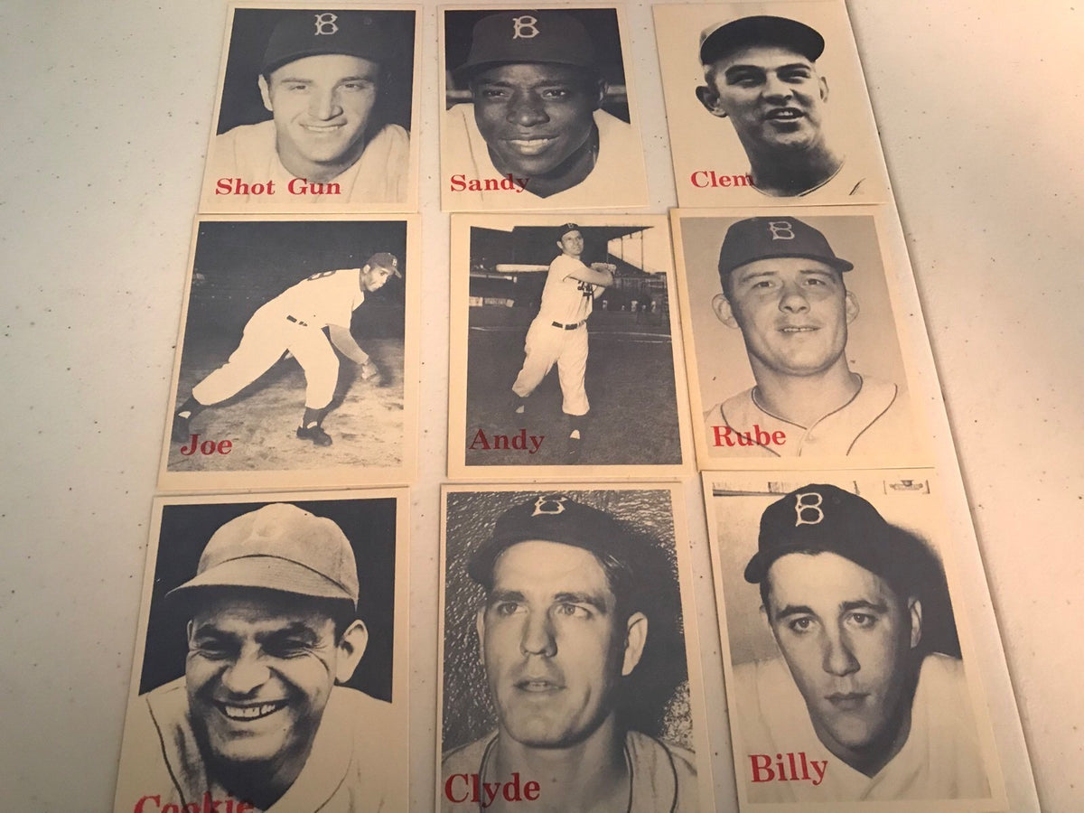 1974 TCMA BROOKLYN  DODGERS CARDS Lot of 9