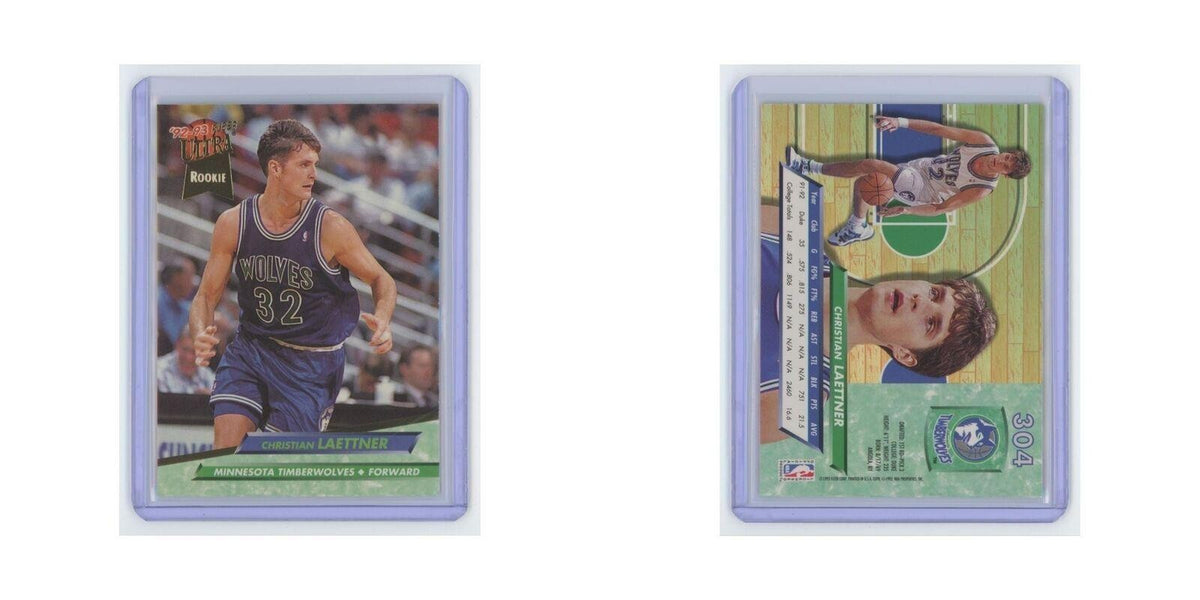 Christian Laettner Rookie 1992 Fleer Ultra #304 Minnesota Timberwolves NM