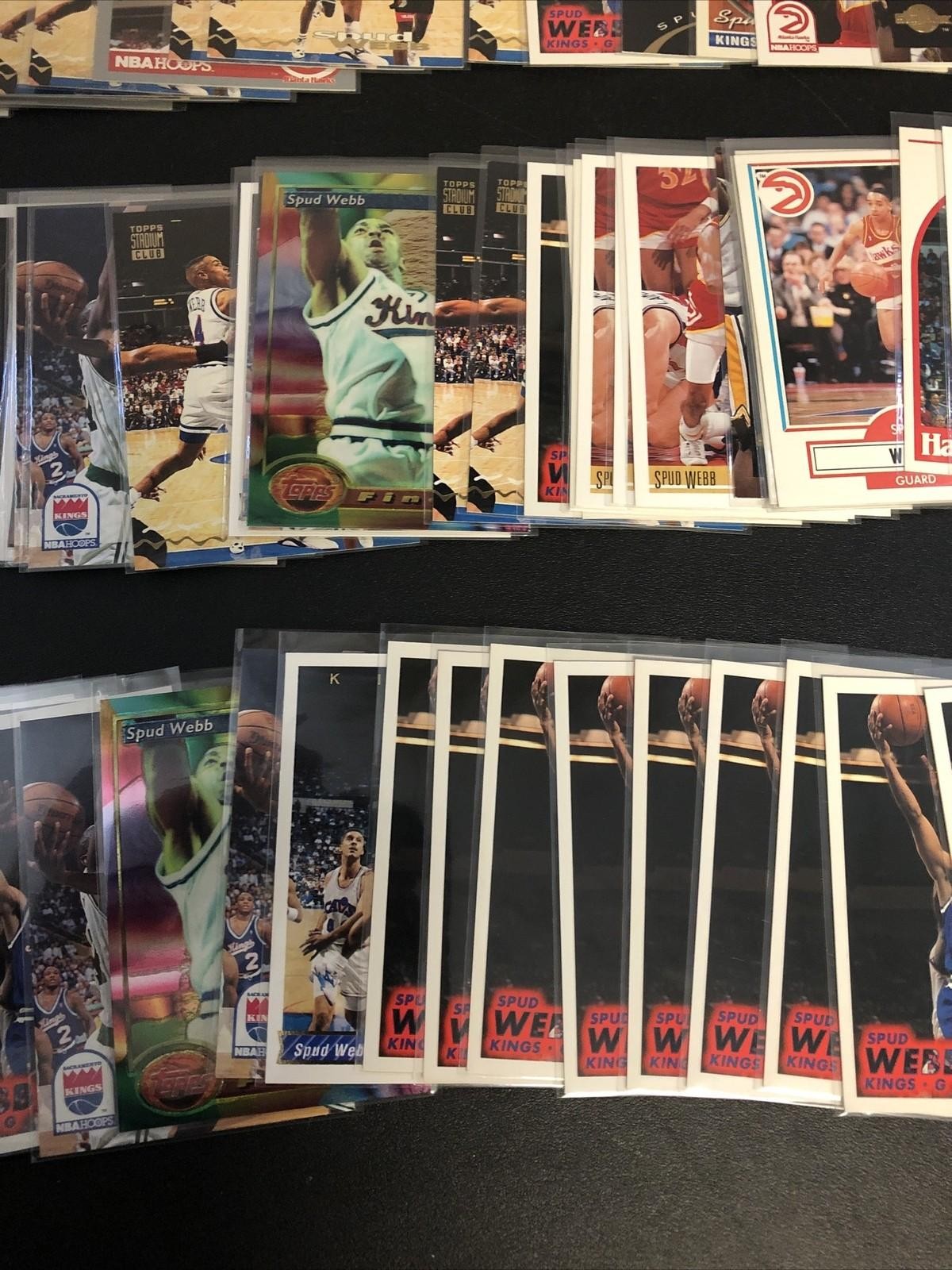 Spudd Webb 100 card basketball card lot 100+ Hawks Kings