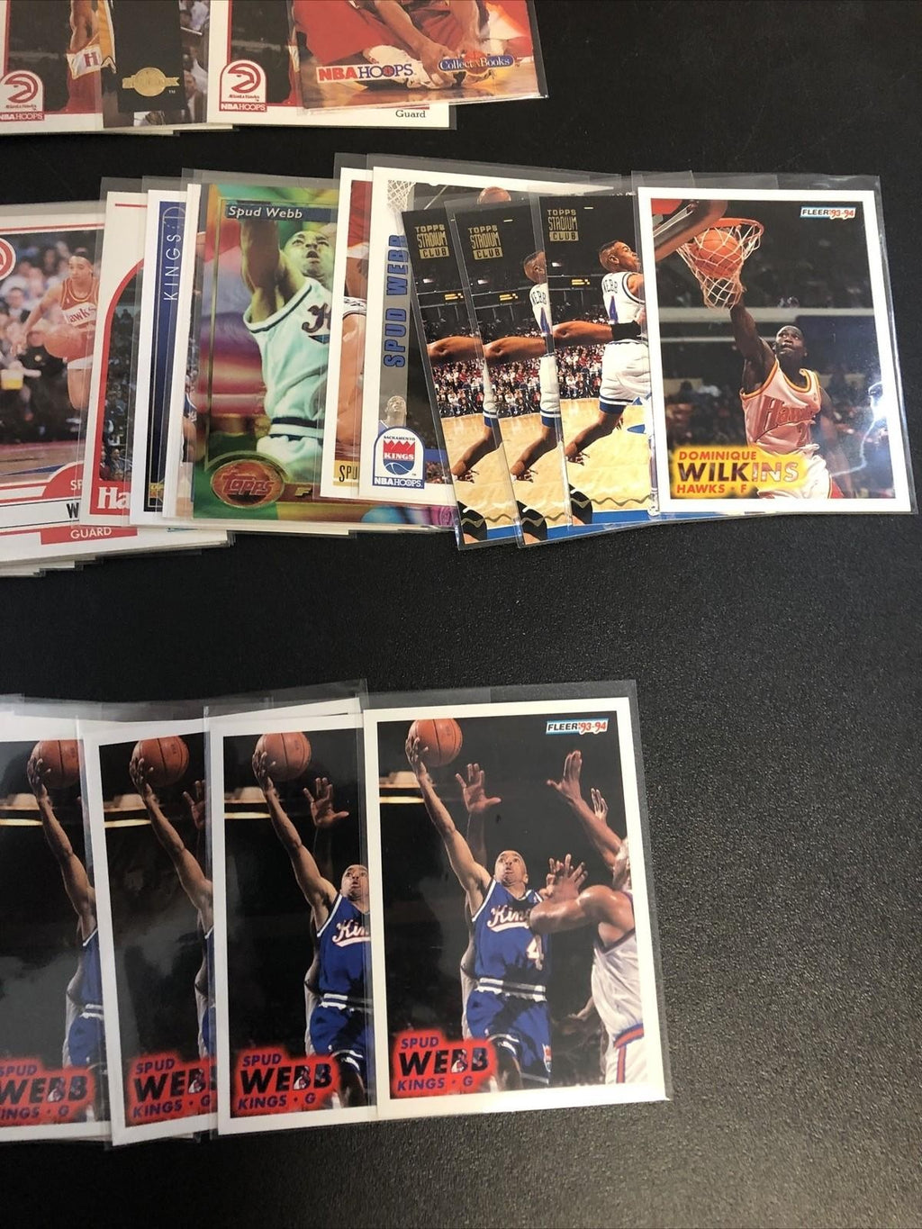 Spudd Webb 100 card basketball card lot 100+ Hawks Kings