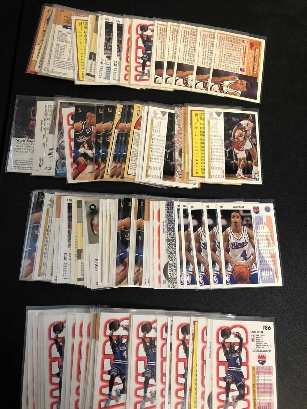 Spudd Webb 100 card basketball card lot 100+ Hawks Kings