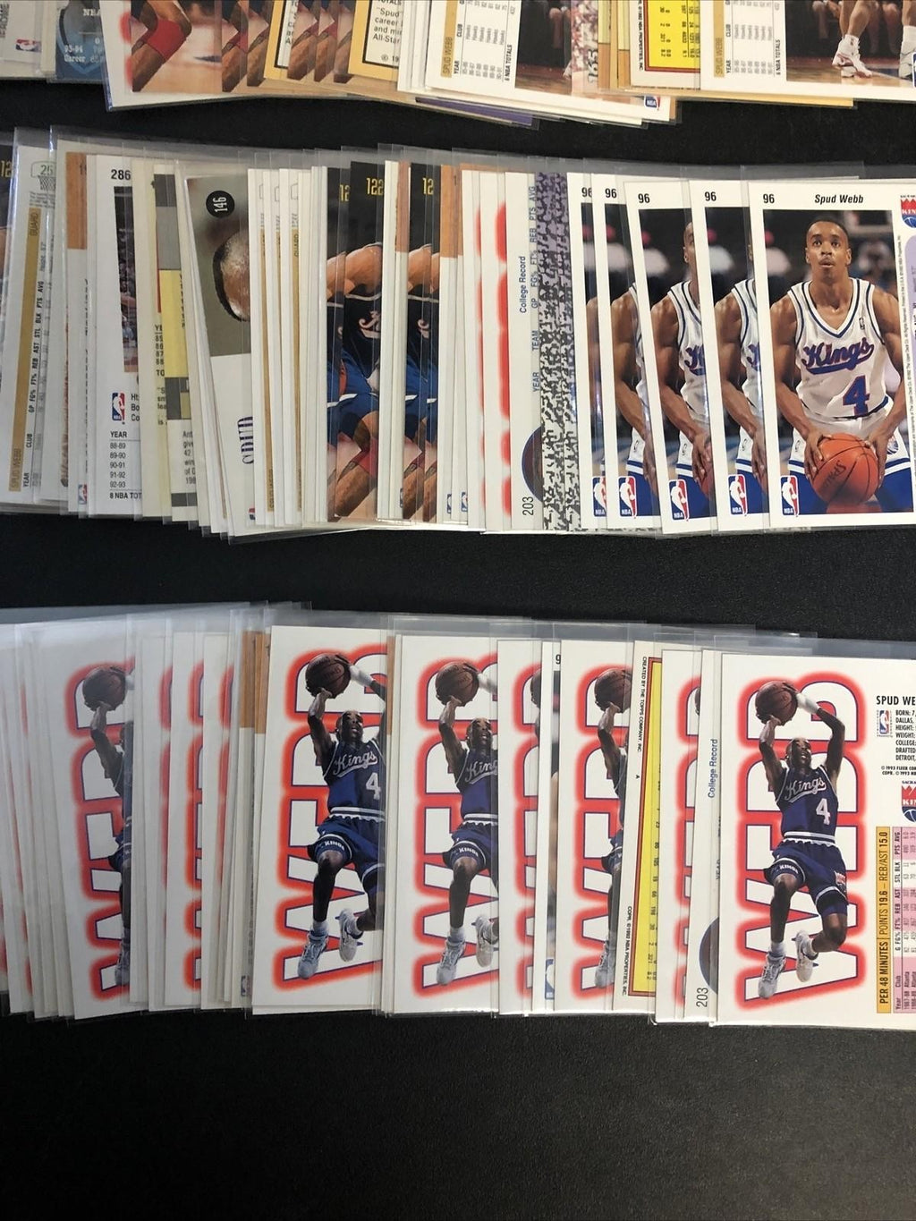 Spudd Webb 100 card basketball card lot 100+ Hawks Kings
