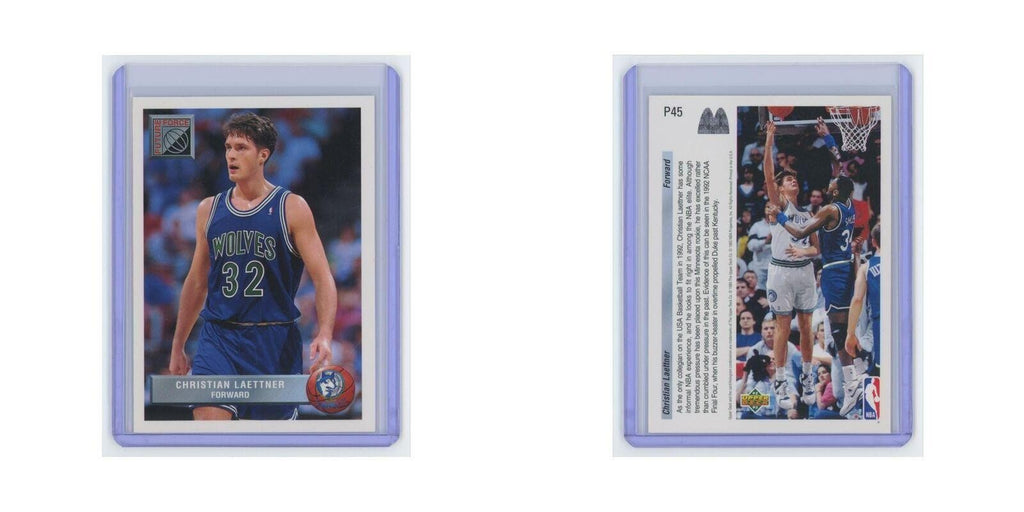 Christian Laettner 1992 Upper Deck McDonald's #P45 Minnesota Timberwolves NM