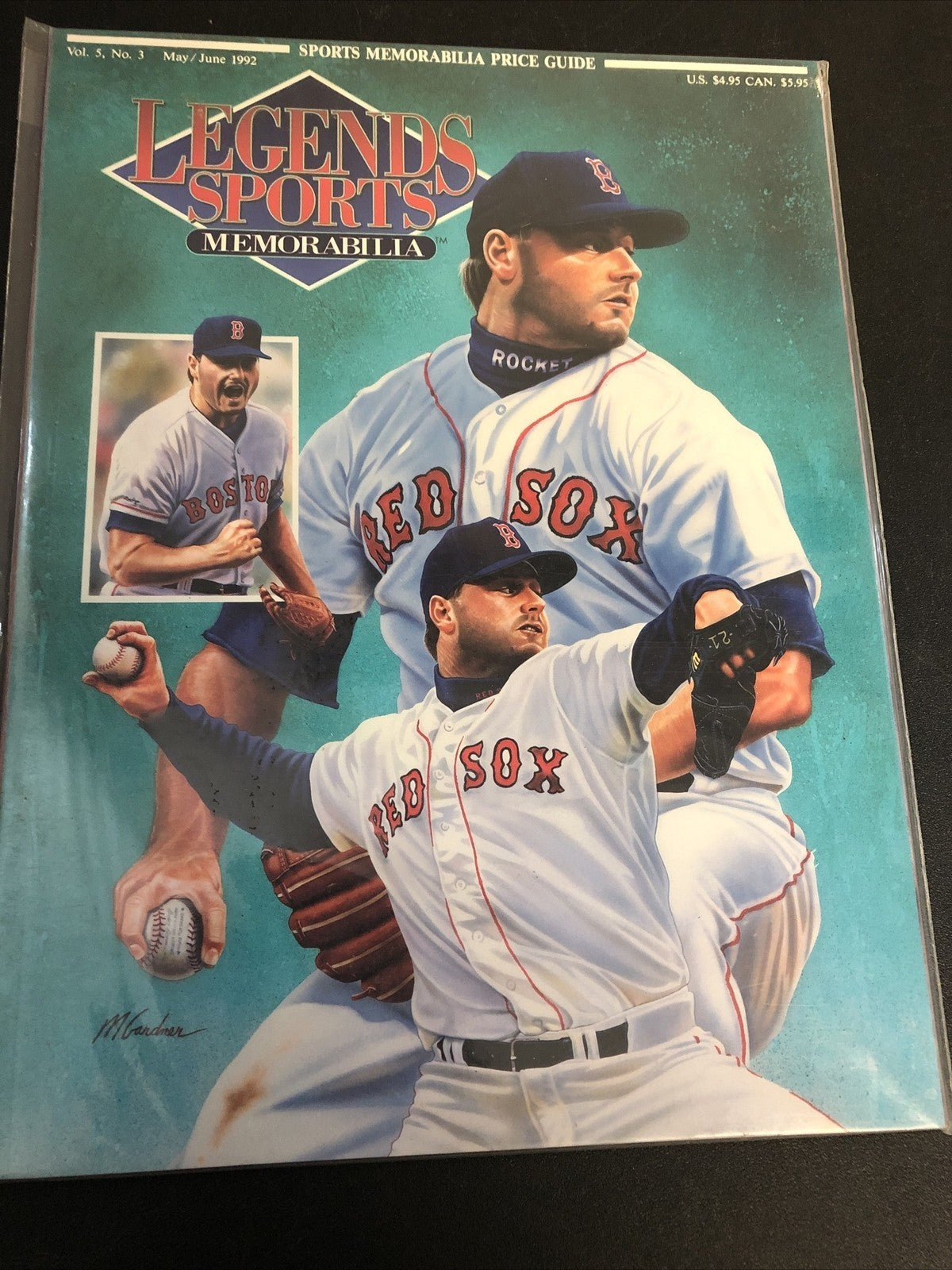92’ LEGENDS SPORTS MEMORABILIA MAGAZINE. VOL-5 #3 MAY/JUN CLEMENS