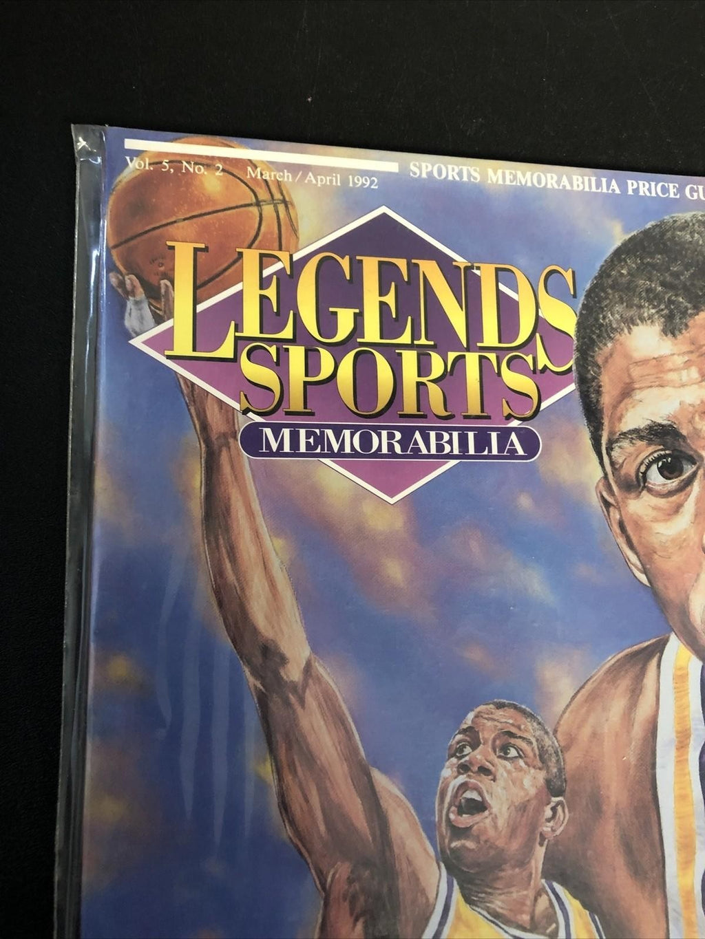 PLASTIC 92’ LEGENDS SPORTS MEMORABILIA MAGAZINE.VOL-5 #2 MAR/APR JOHNSON
