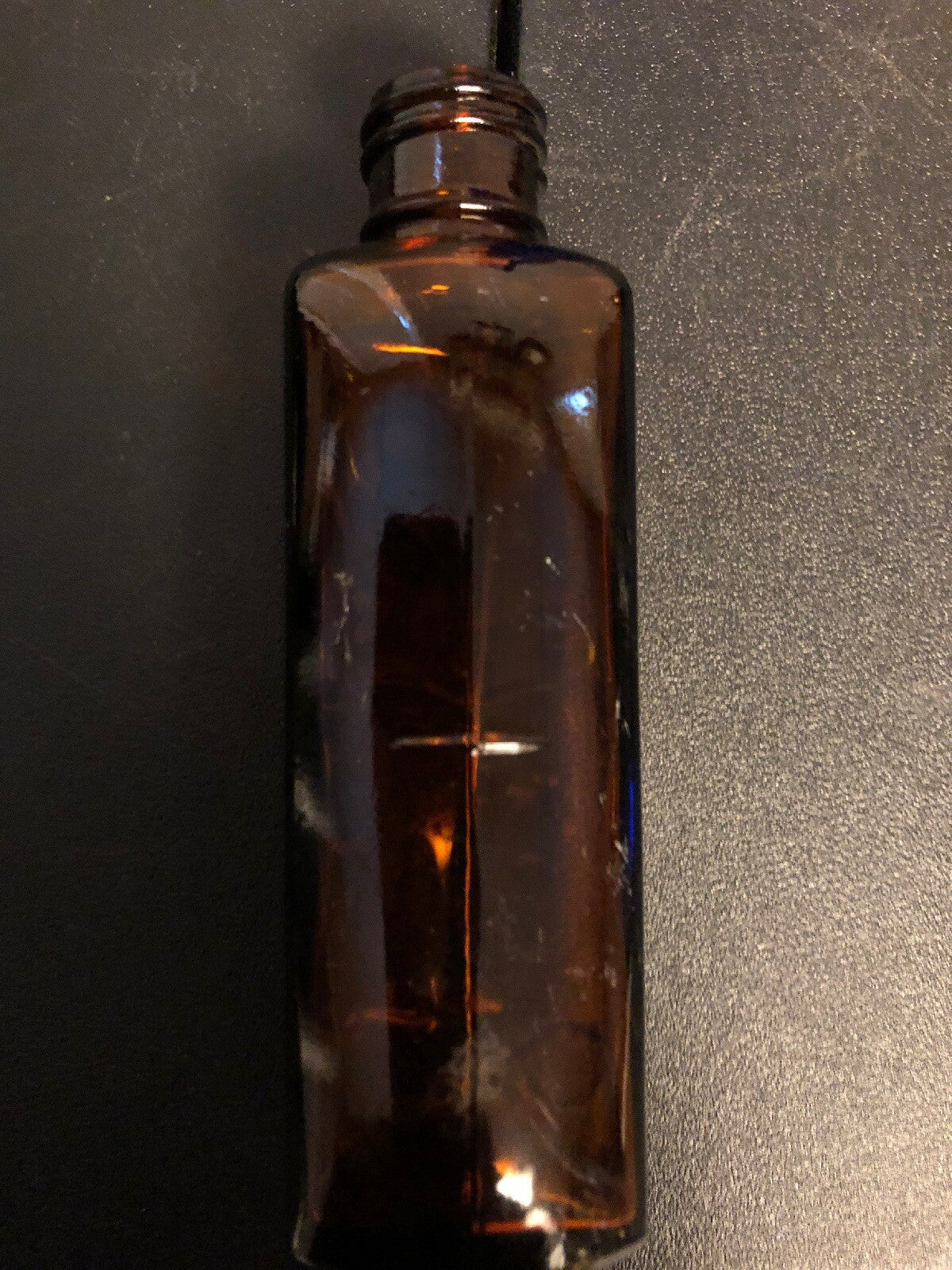 ANTIQUE BOTTLES  1- COBALT BROMO SELTZER BOTTLE & 3 BROWN ALCHEMY