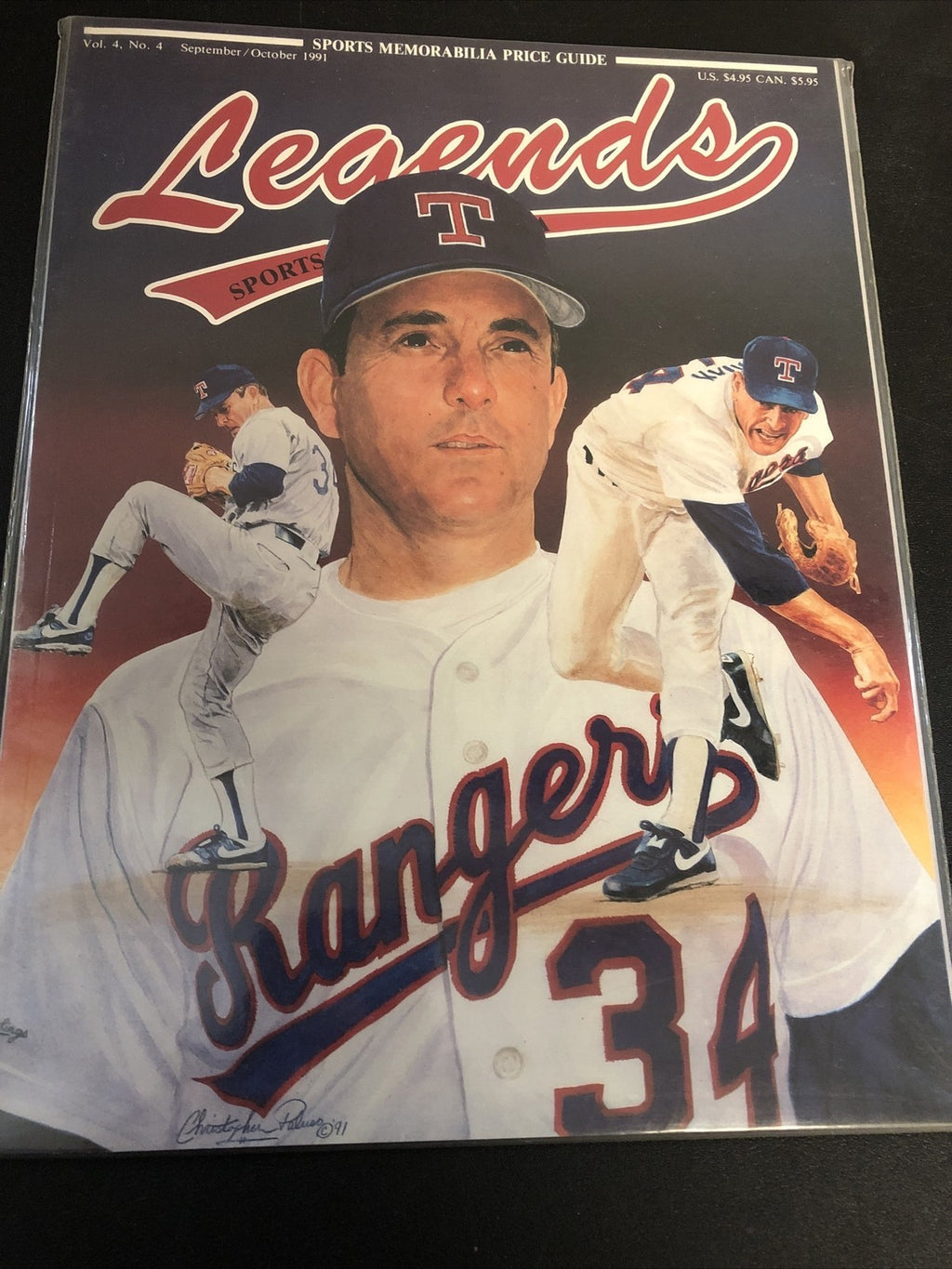 91’ LEGENDS SPORTS MEMORABILIA MAGAZINE. VOL-4 #4 SEP/OCT! RYAN